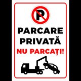 indicator pentru interzicere parcare privata nu parcati